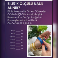 22 AYAR ALTIN KAPLAMA AJDA BİLEZİK