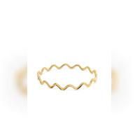 22 AYAR OLUKLU ZİKZAK ALTIN KAPLAMA AJDA BİLEZİK