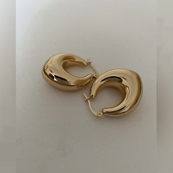 DAMLA MODEL BASİC GOLD KÜPE