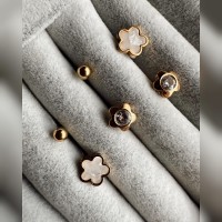 6'LI ÇELİK KÜPE SETİ