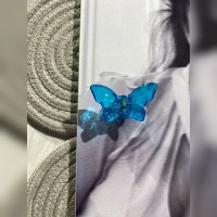 GÖK MAVİSİ KELEBEK MANDAL TOKA
